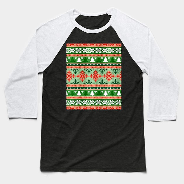 Merry Christmas Gift Baseball T-Shirt by Merchweaver